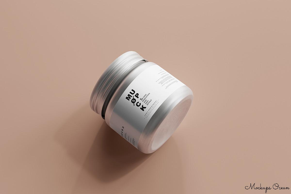Cosmetic Jar Mockup