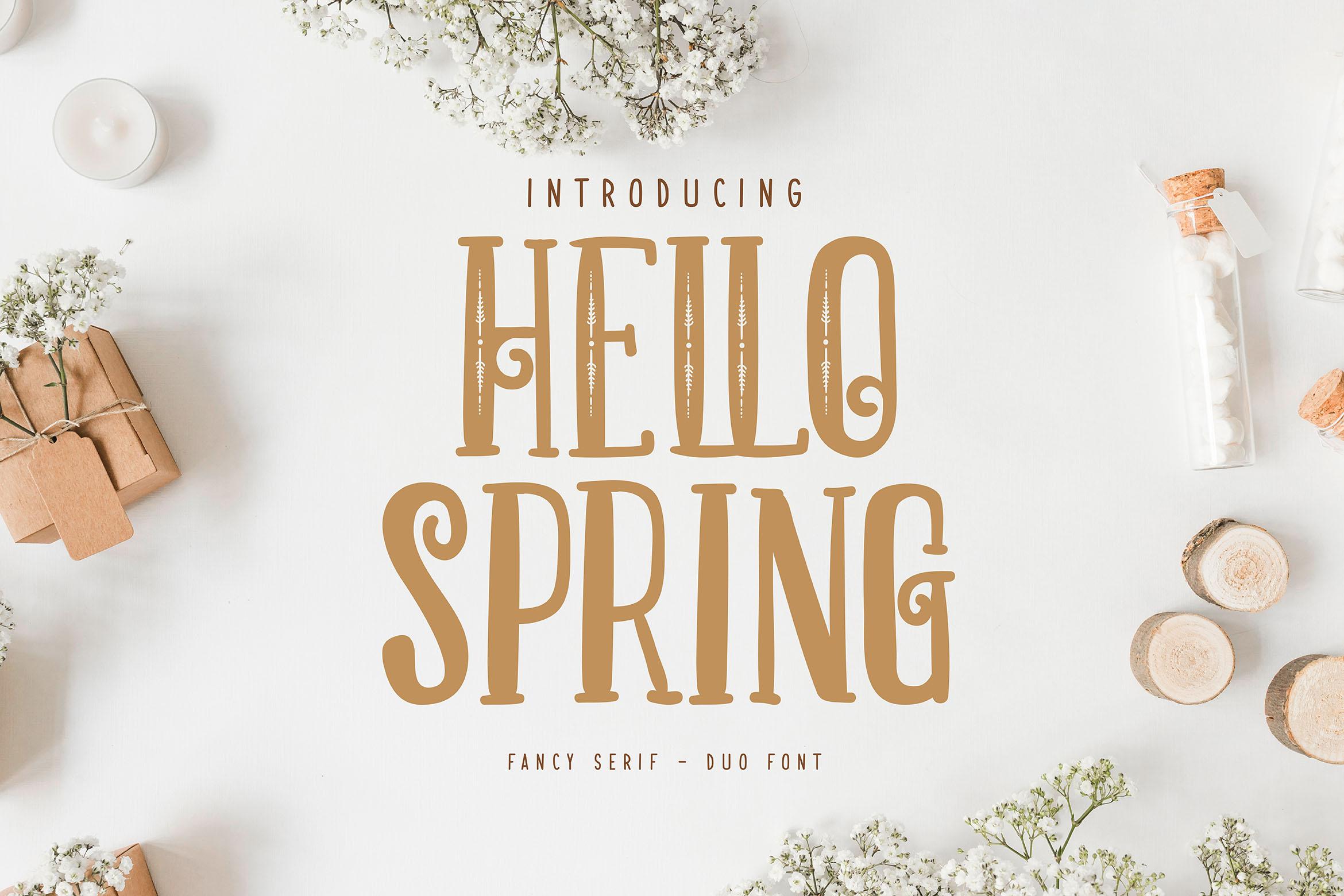 Hello Spring Font