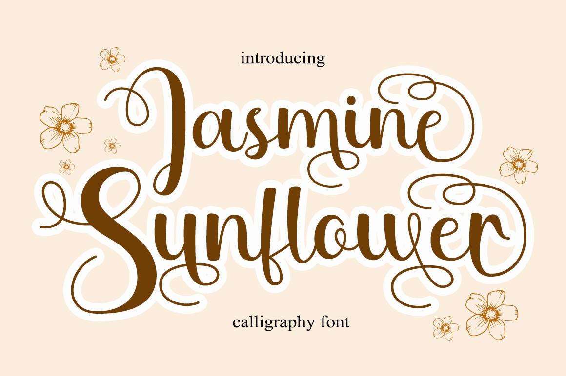 Jasmine Sunflower Font