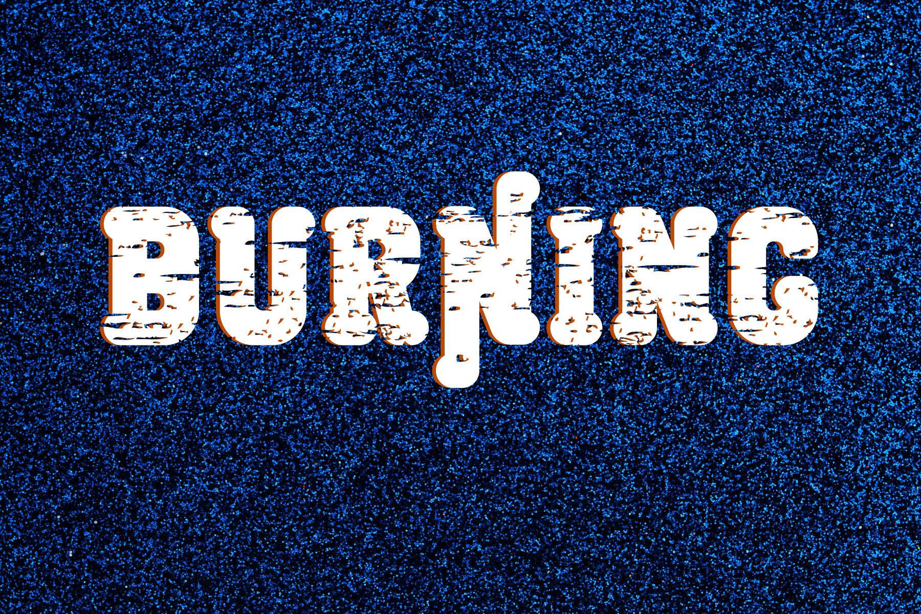 Burning Font