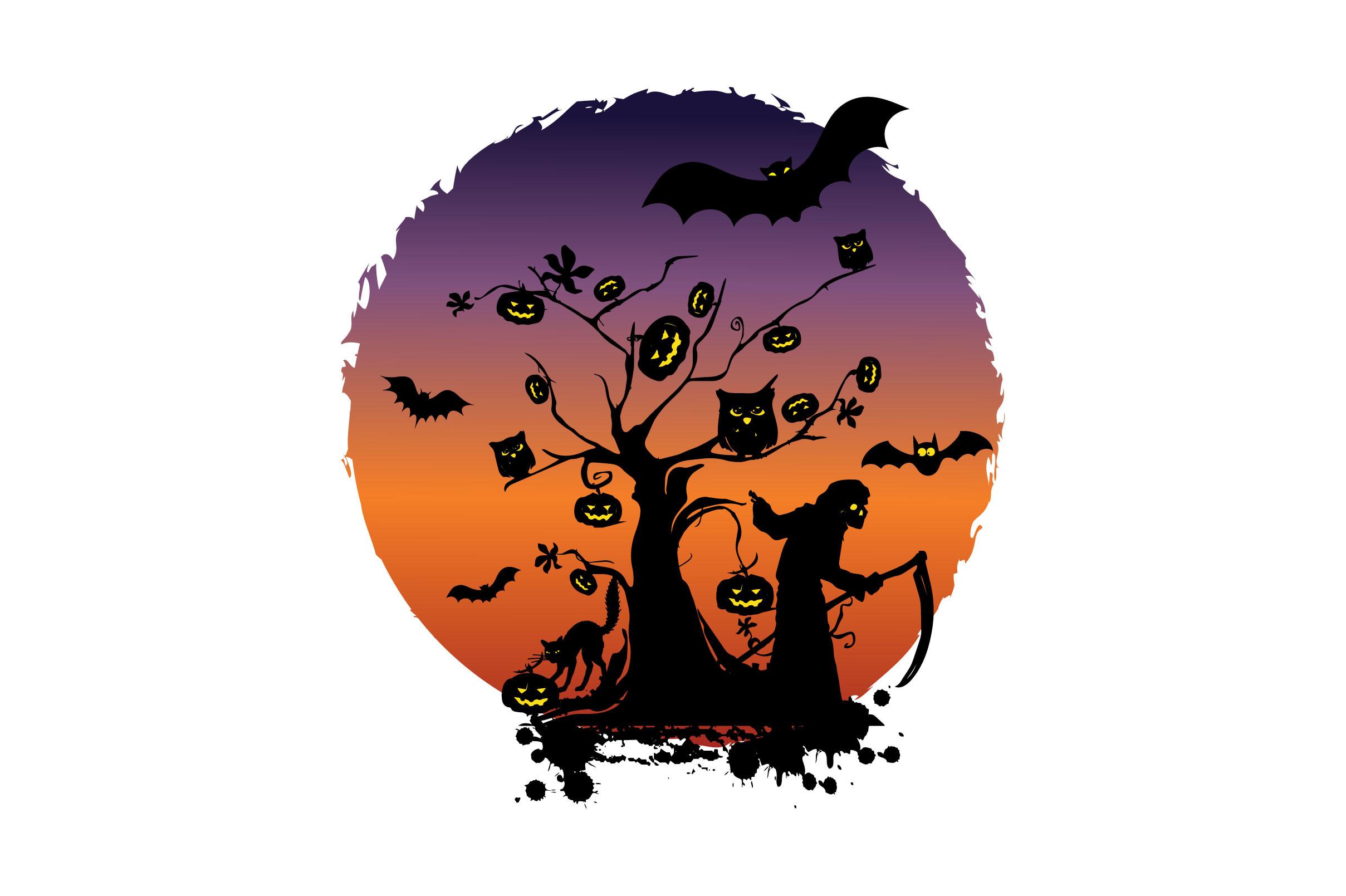 Vecteezy_happy-halloween-creepy-illustra