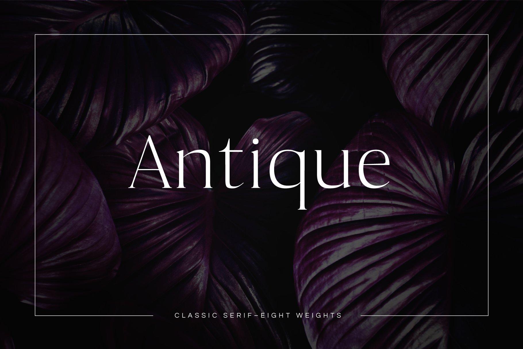 Antique Font