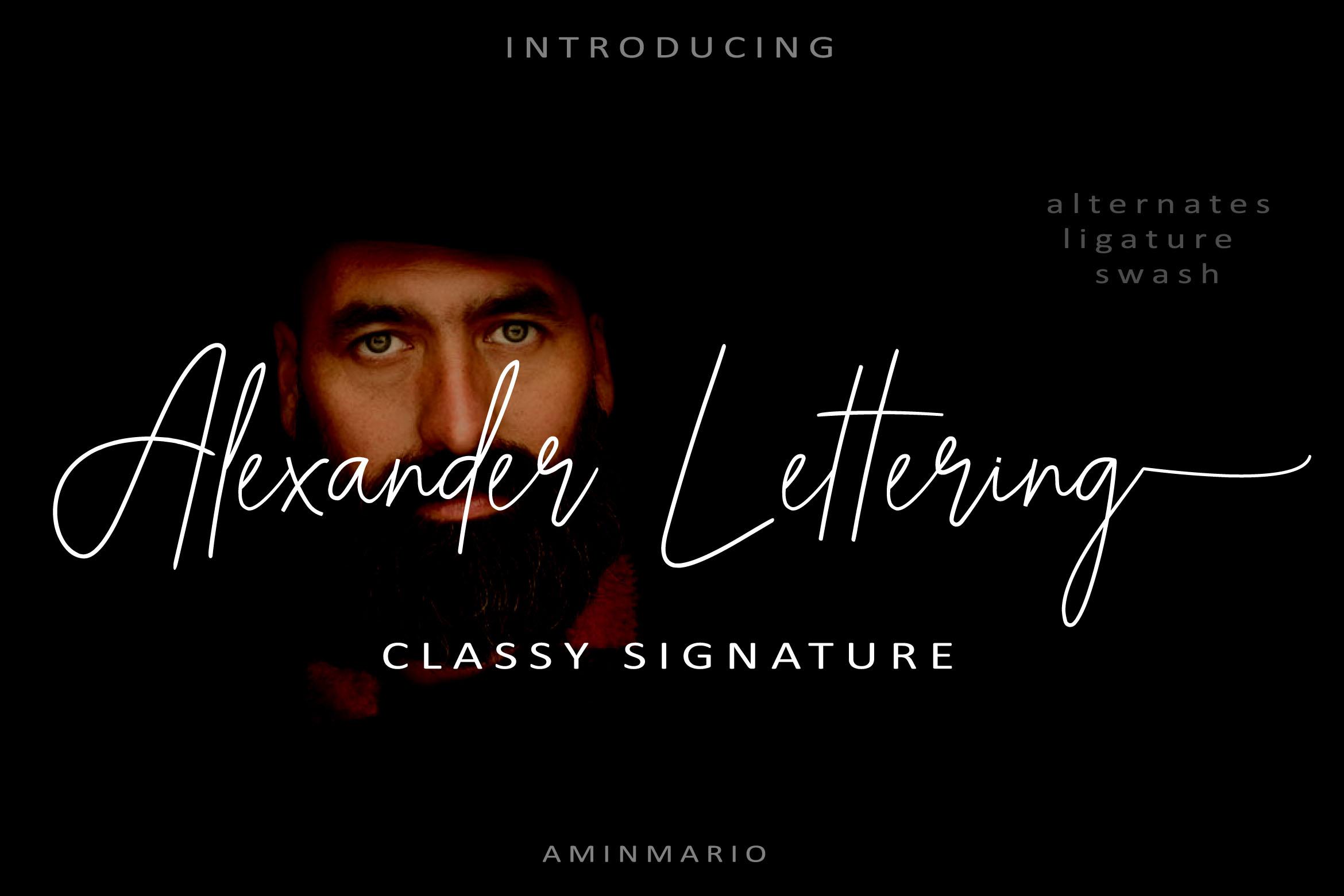 Alexander Lettering Font
