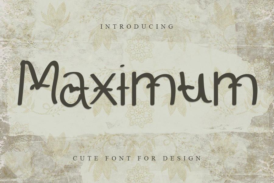 Maximum Font