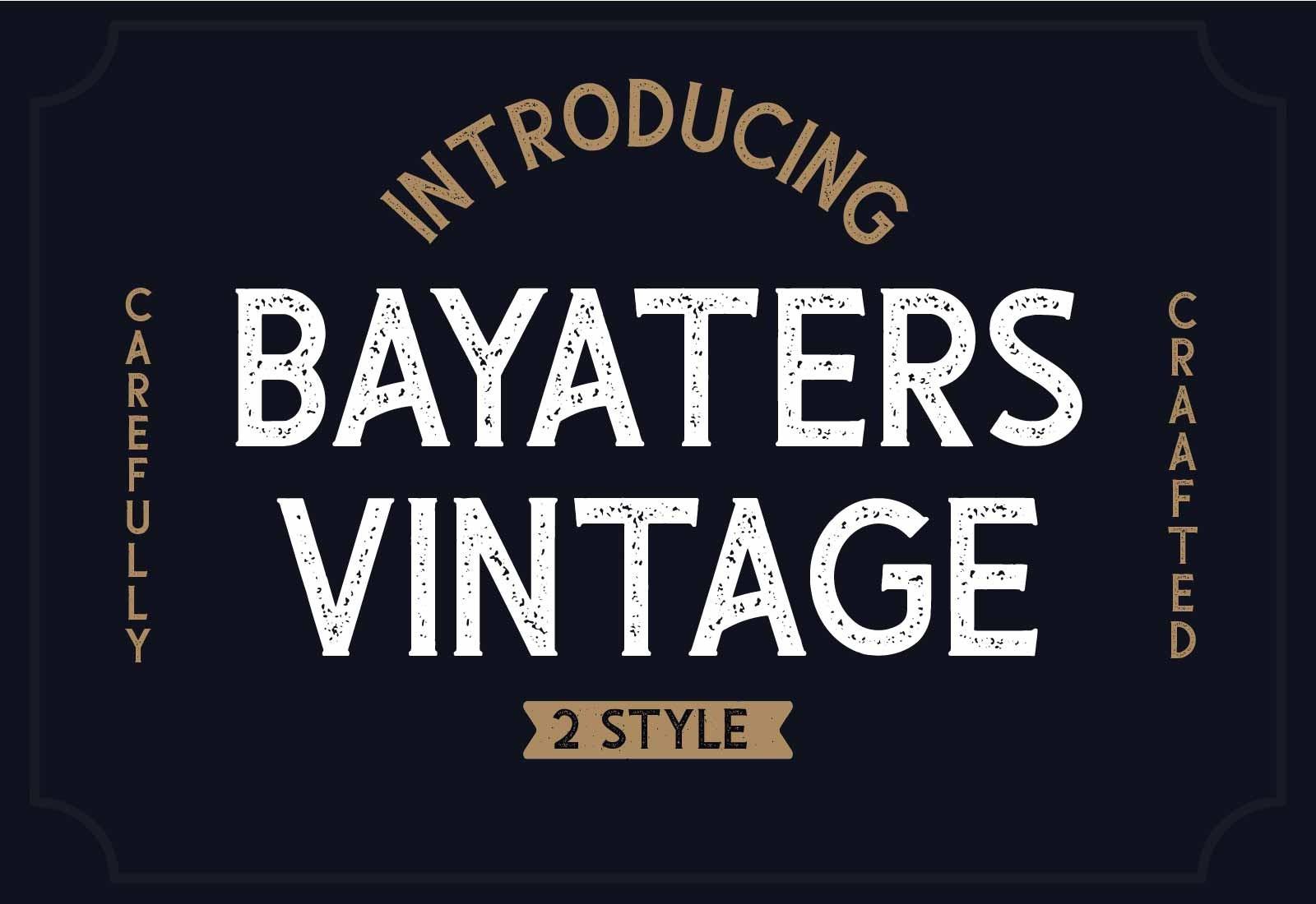 Bayaters Font