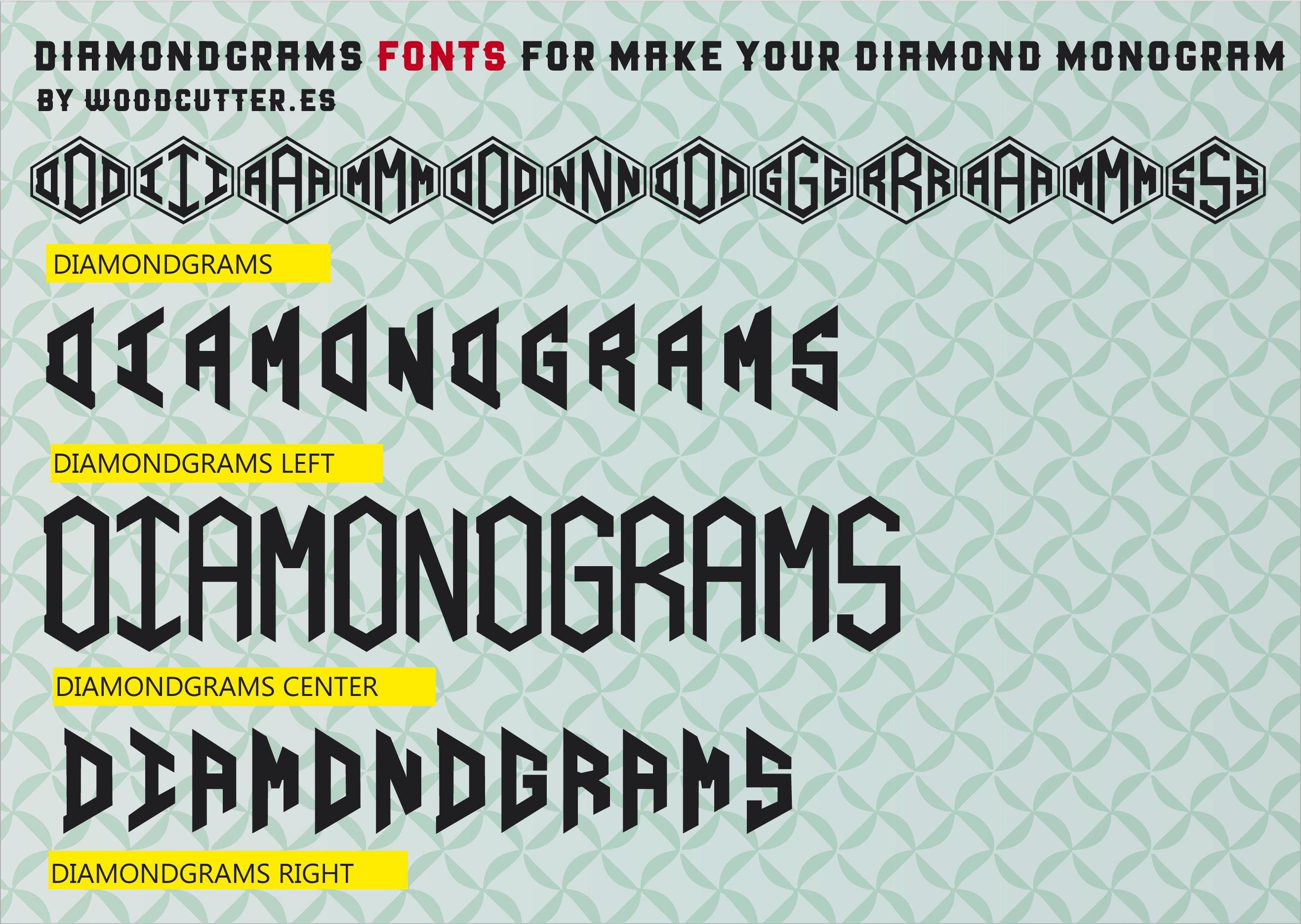 Diamondgrams Font