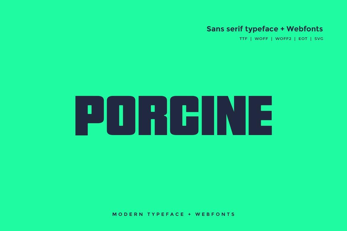 Porcine Font