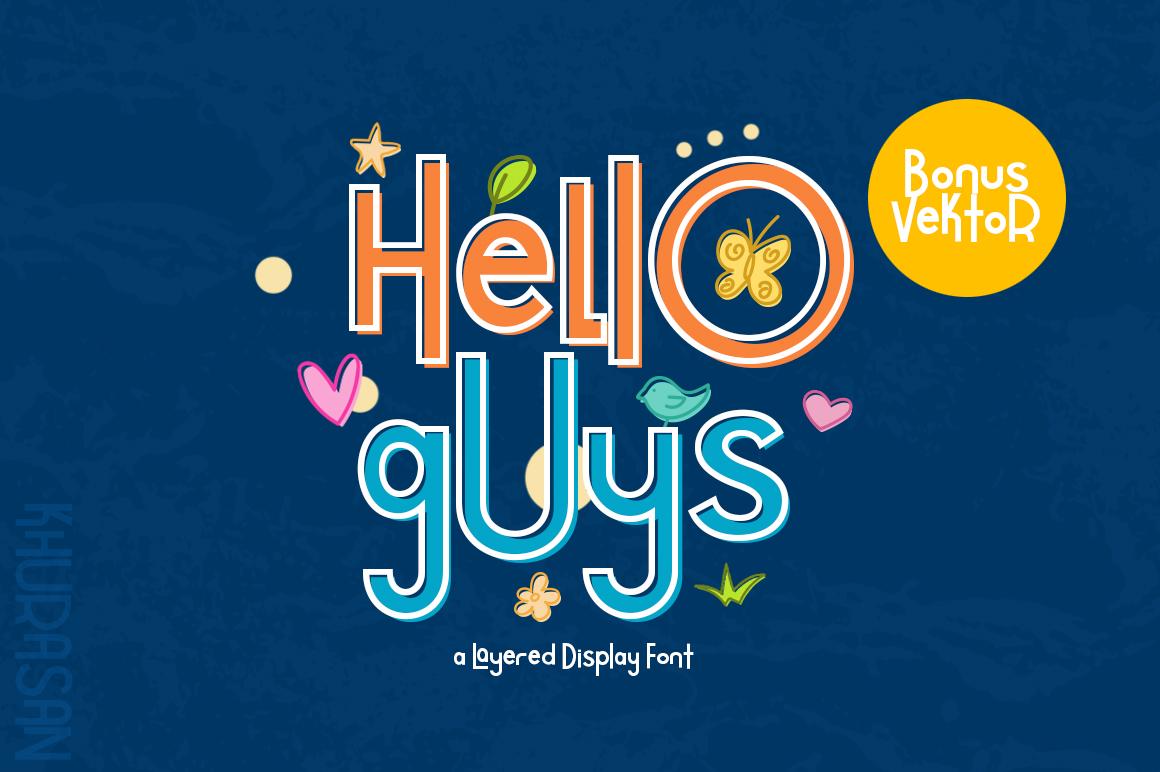 Hello Guys Font