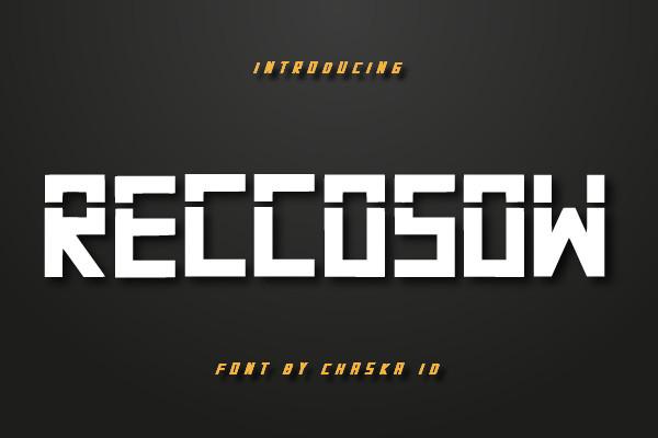 Reccosow Font