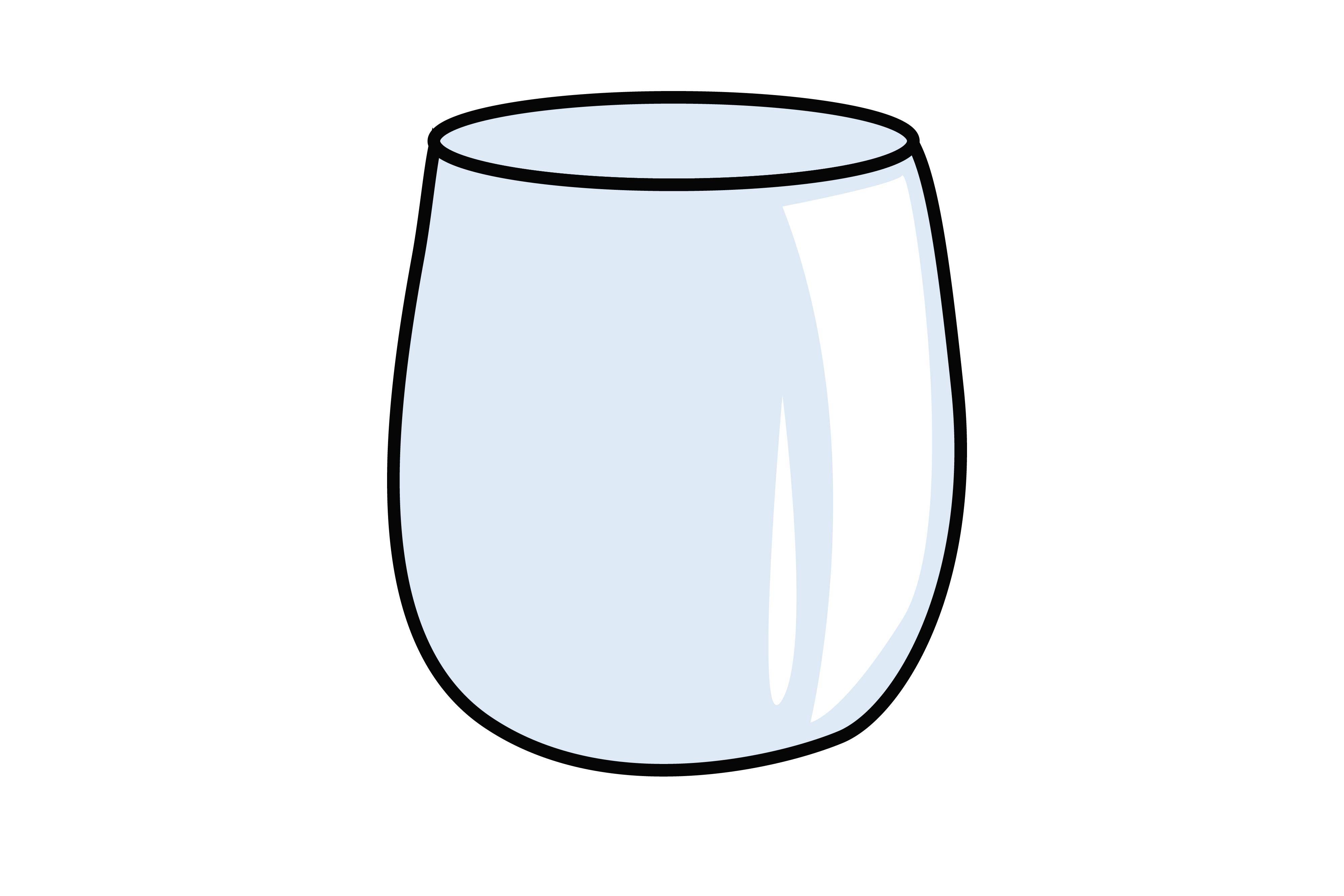 Transparance Glass Sticker Vector