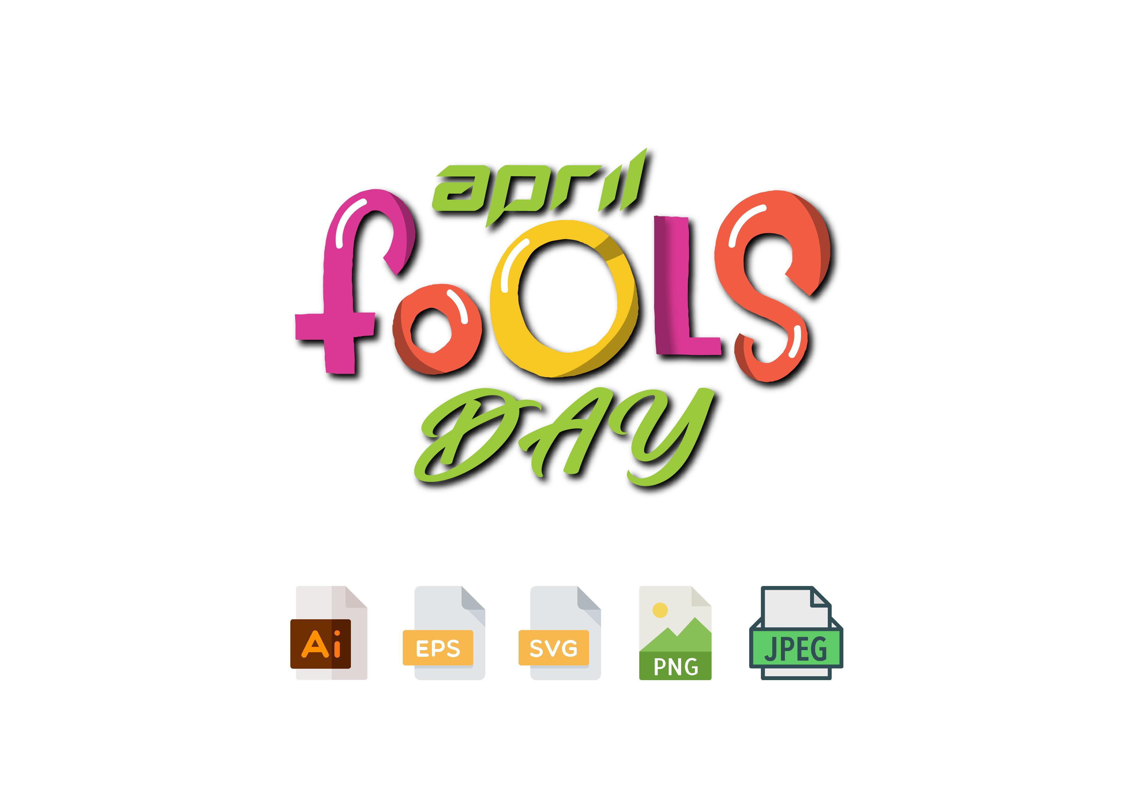 April Fools Day Design SVG