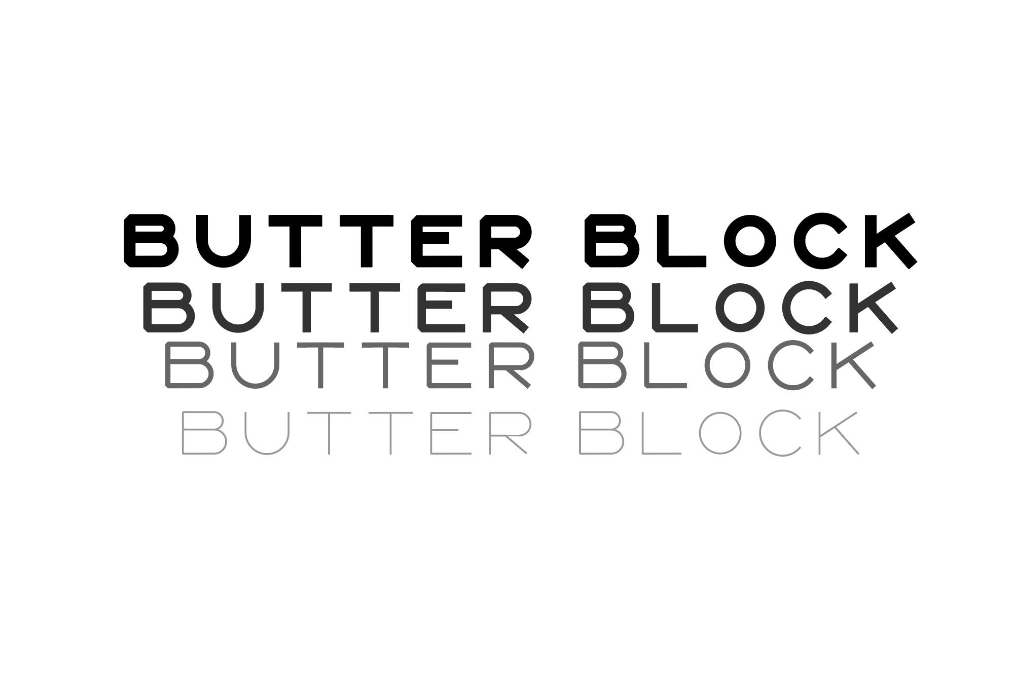 Butter Block Font