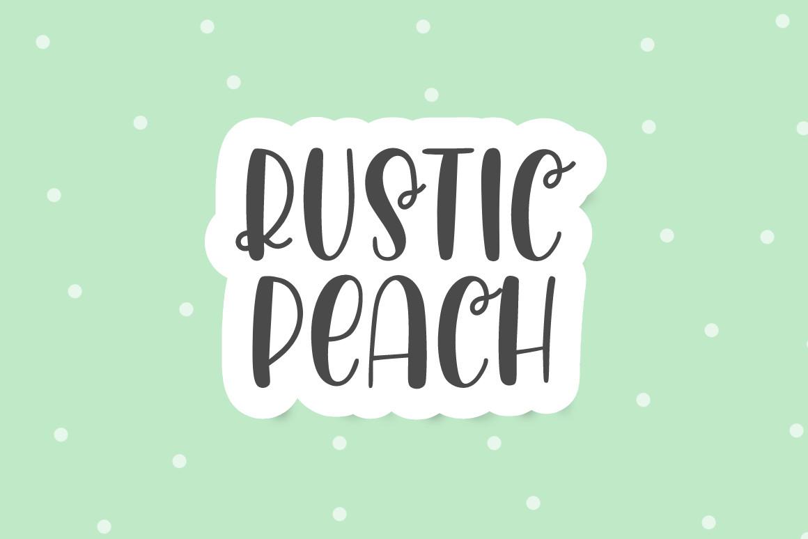 Rustic Peach Font