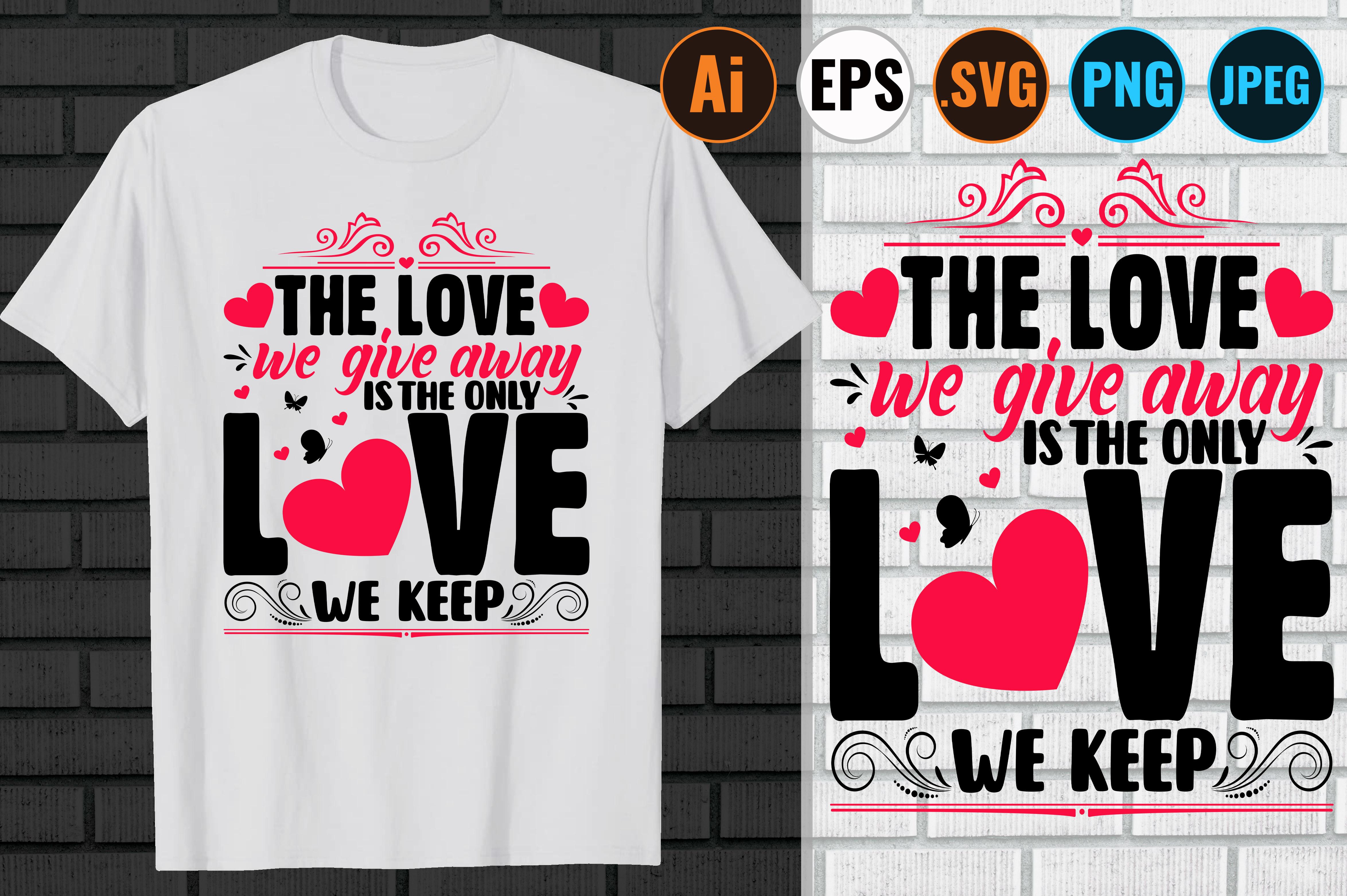 Valentine's Day T-Shirt and Mug Design.
