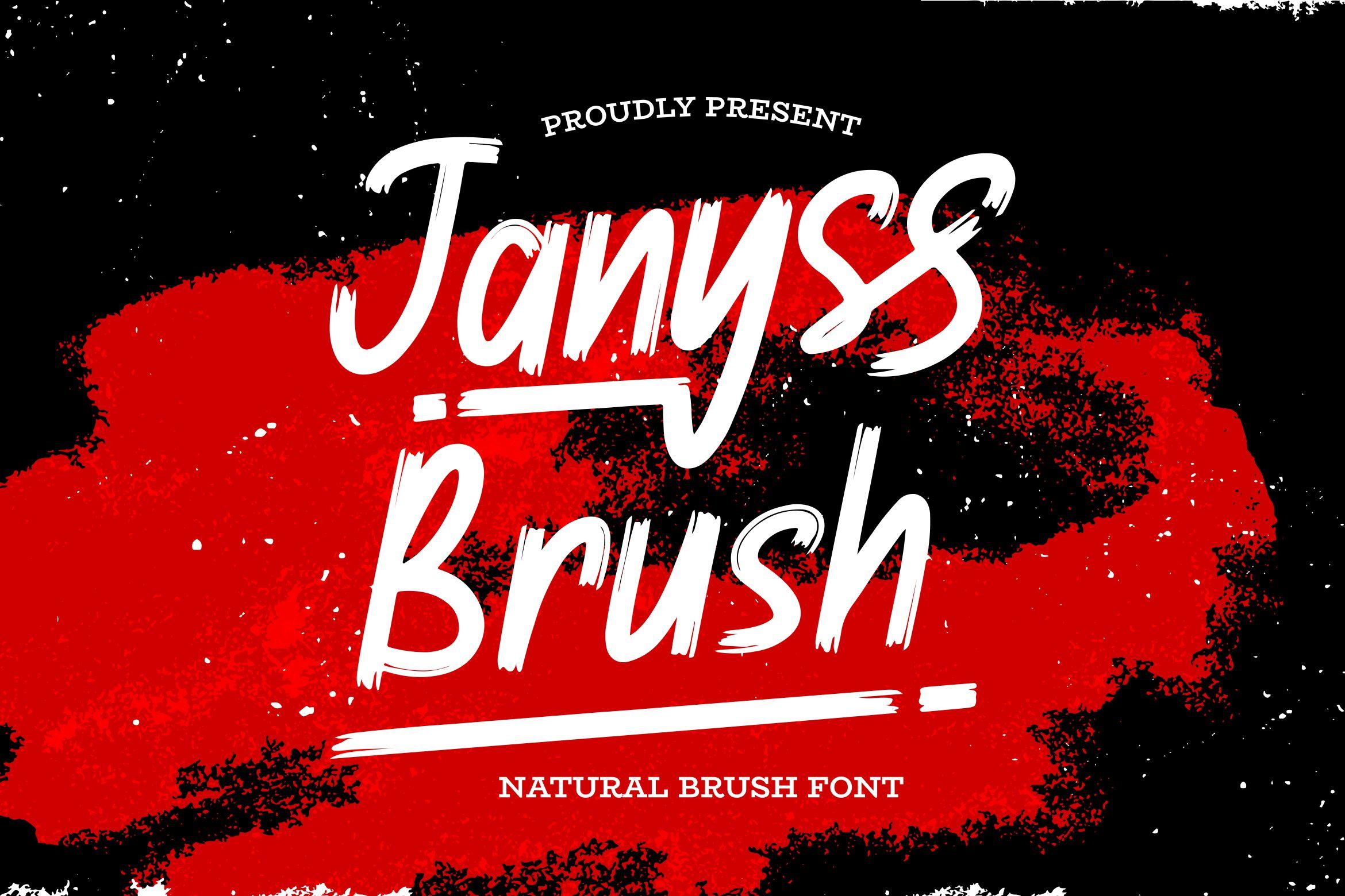 Janyss Brush Font