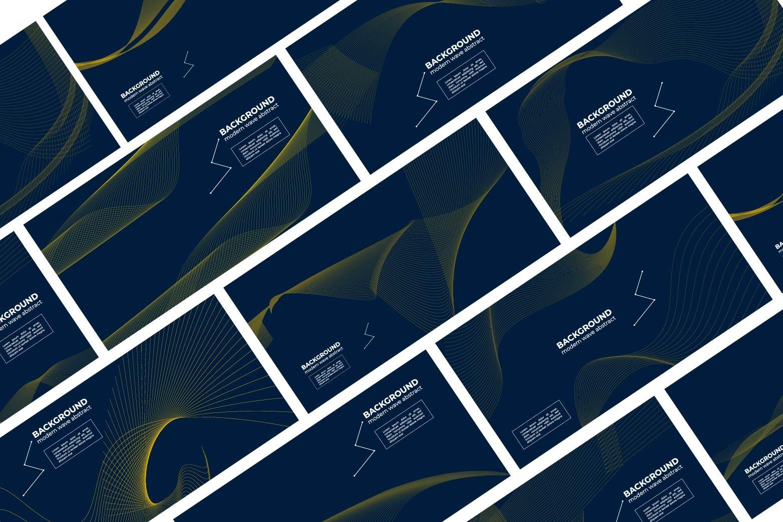 10 Background Abstract Wavy Template