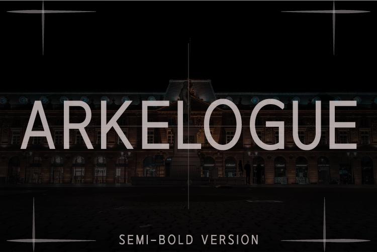 Arkelogue Semi-Bold Font