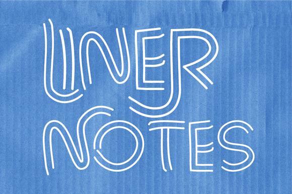 Liner Notes Family Font
