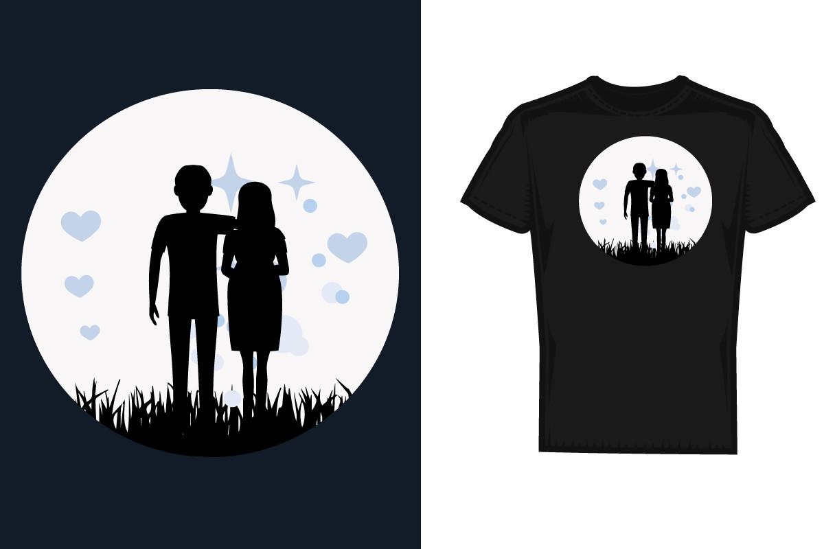 Valentine-Valentines Day T-shirt Design