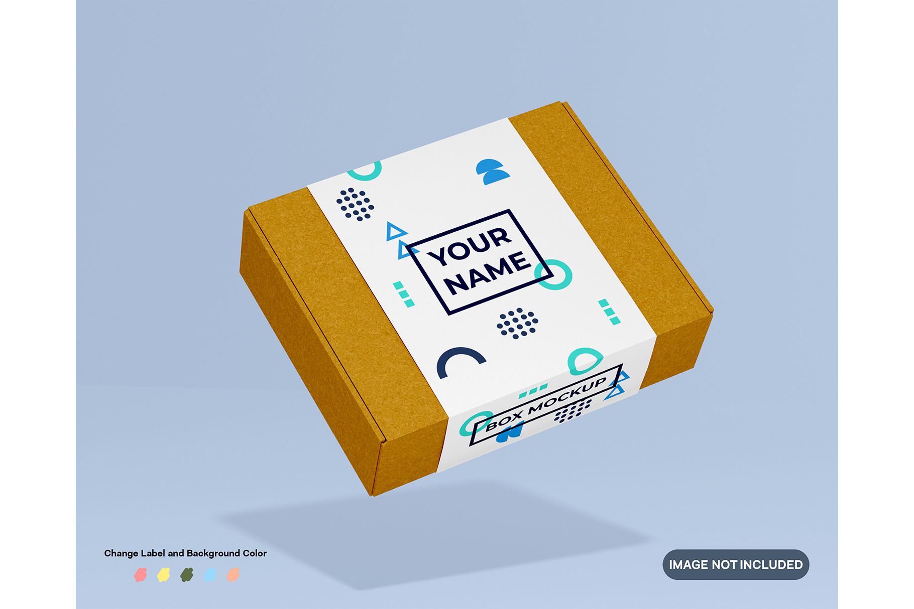Cardboard Mockup with Label