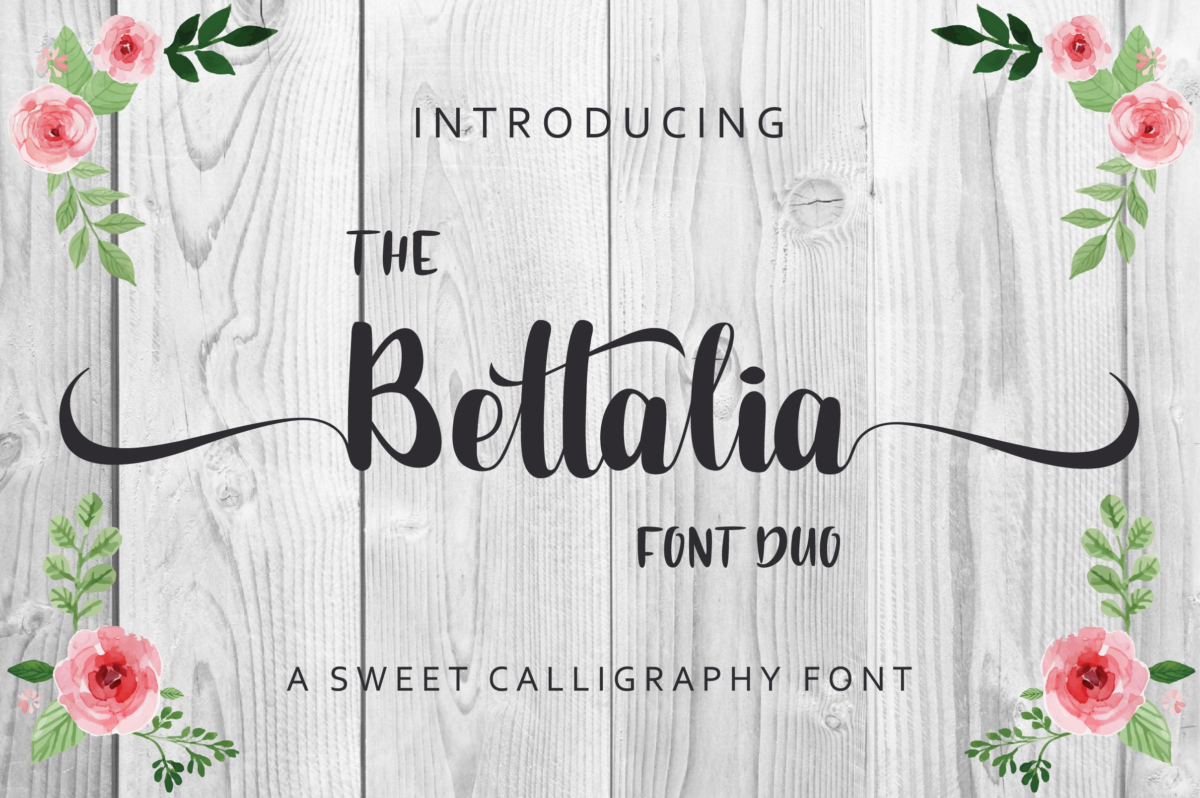 The Bettalia Duo Font