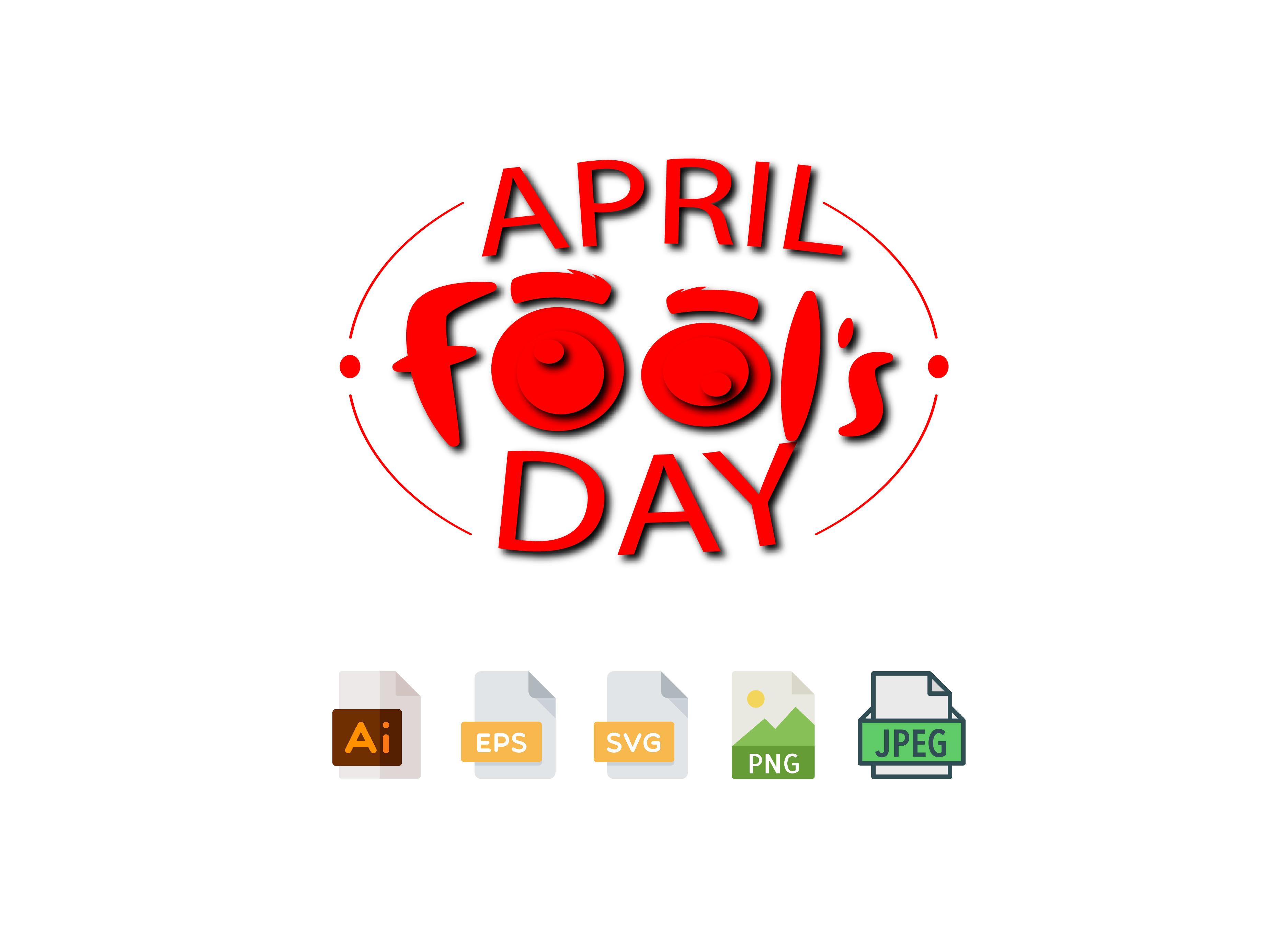 April Fools Day Design SVG
