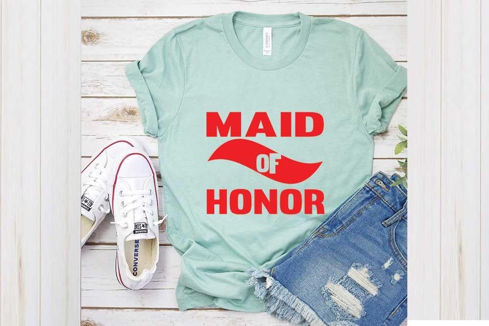 Wedding Svg Design, Maid of Honor