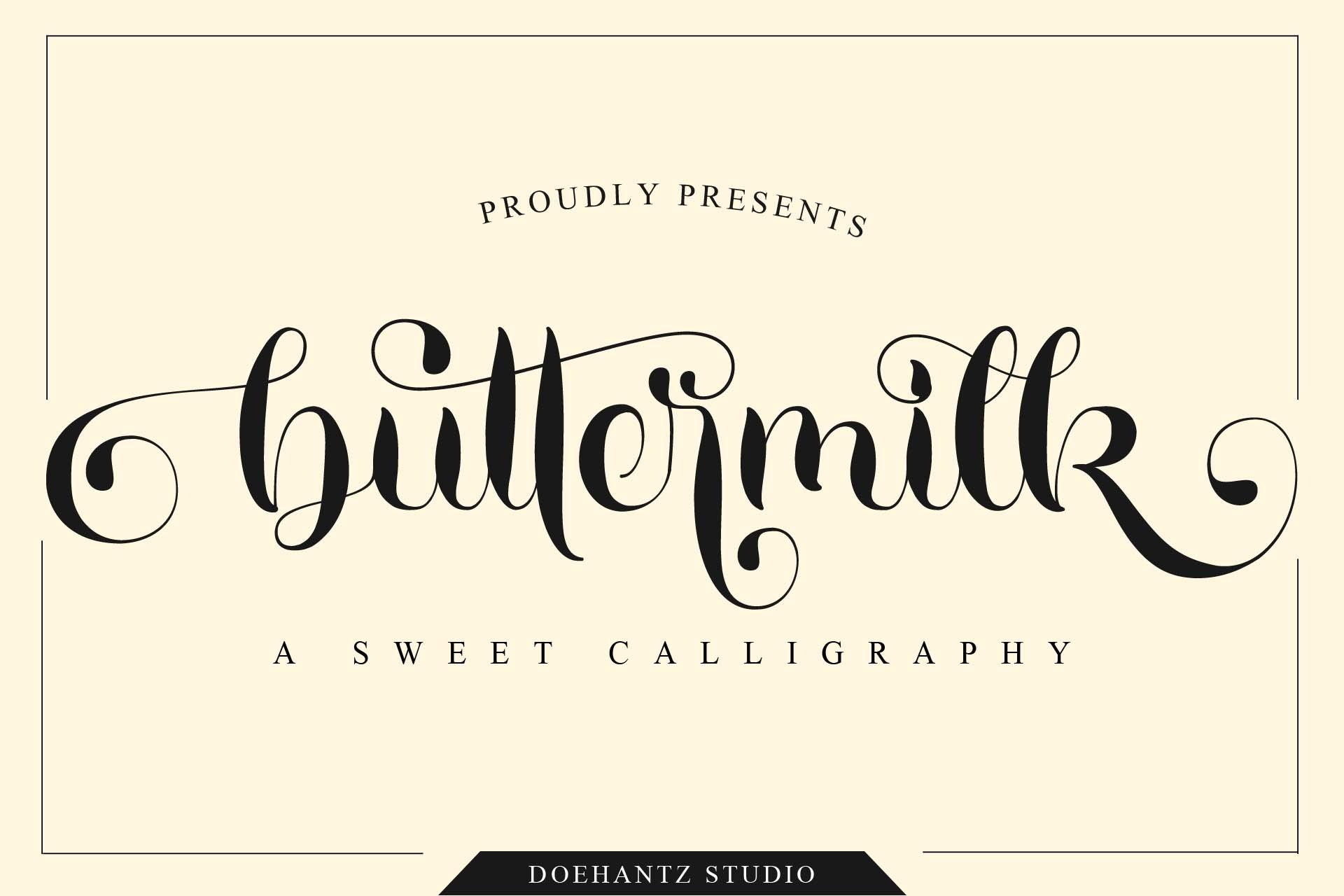 Buttermilk Font