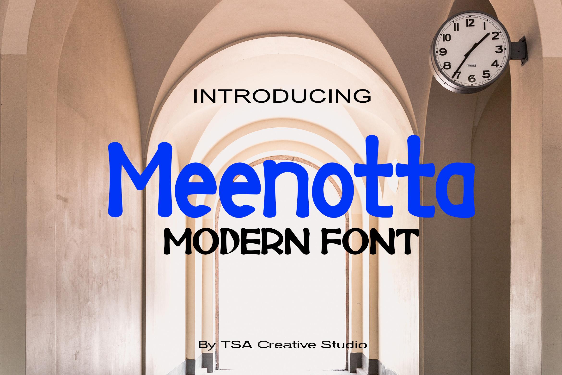 Meenotta Font