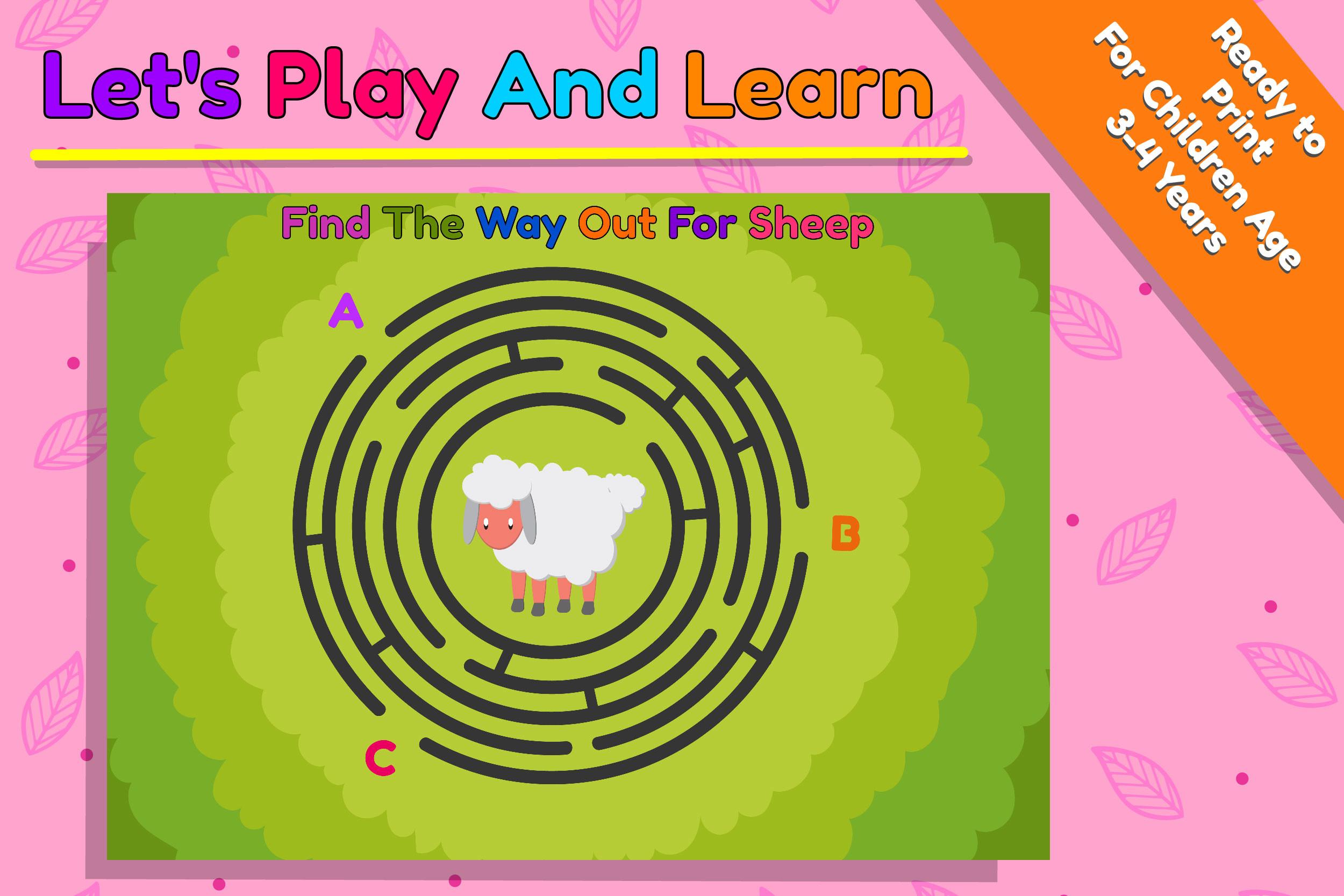 Teaching Material Labyrinth - Sheep