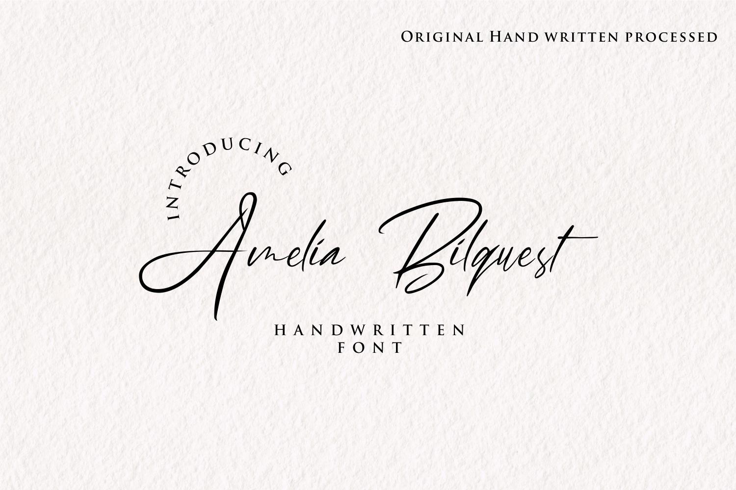 Amelia Bilquest Font