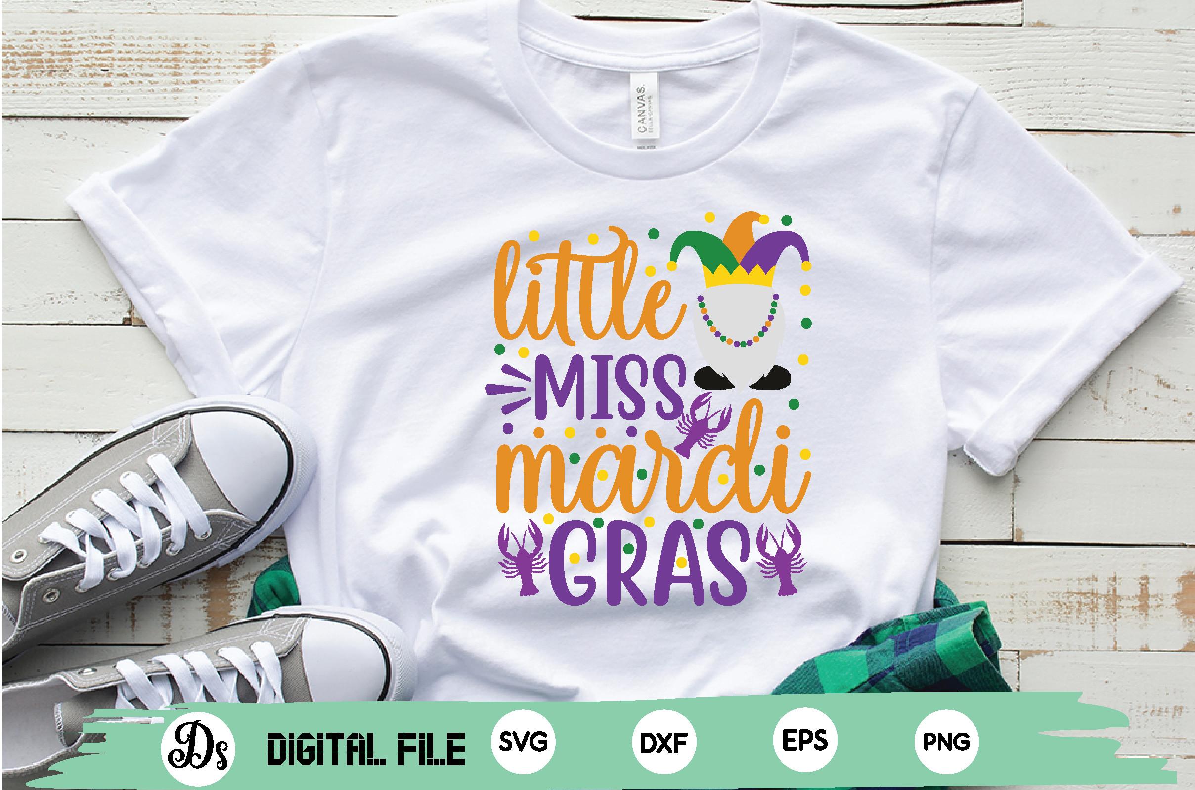 Little Miss Mardi Gras Svg