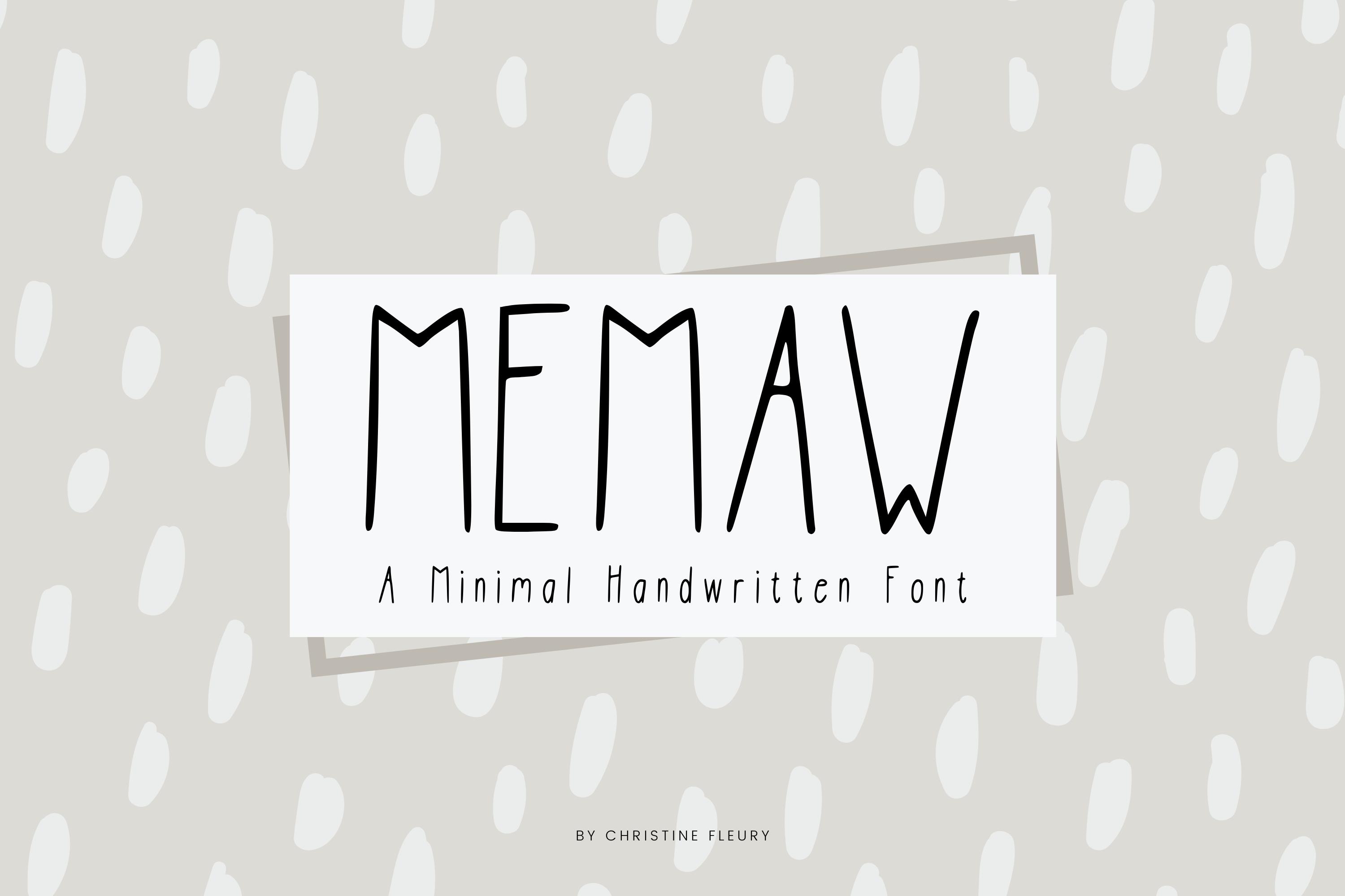 MeMaw Font