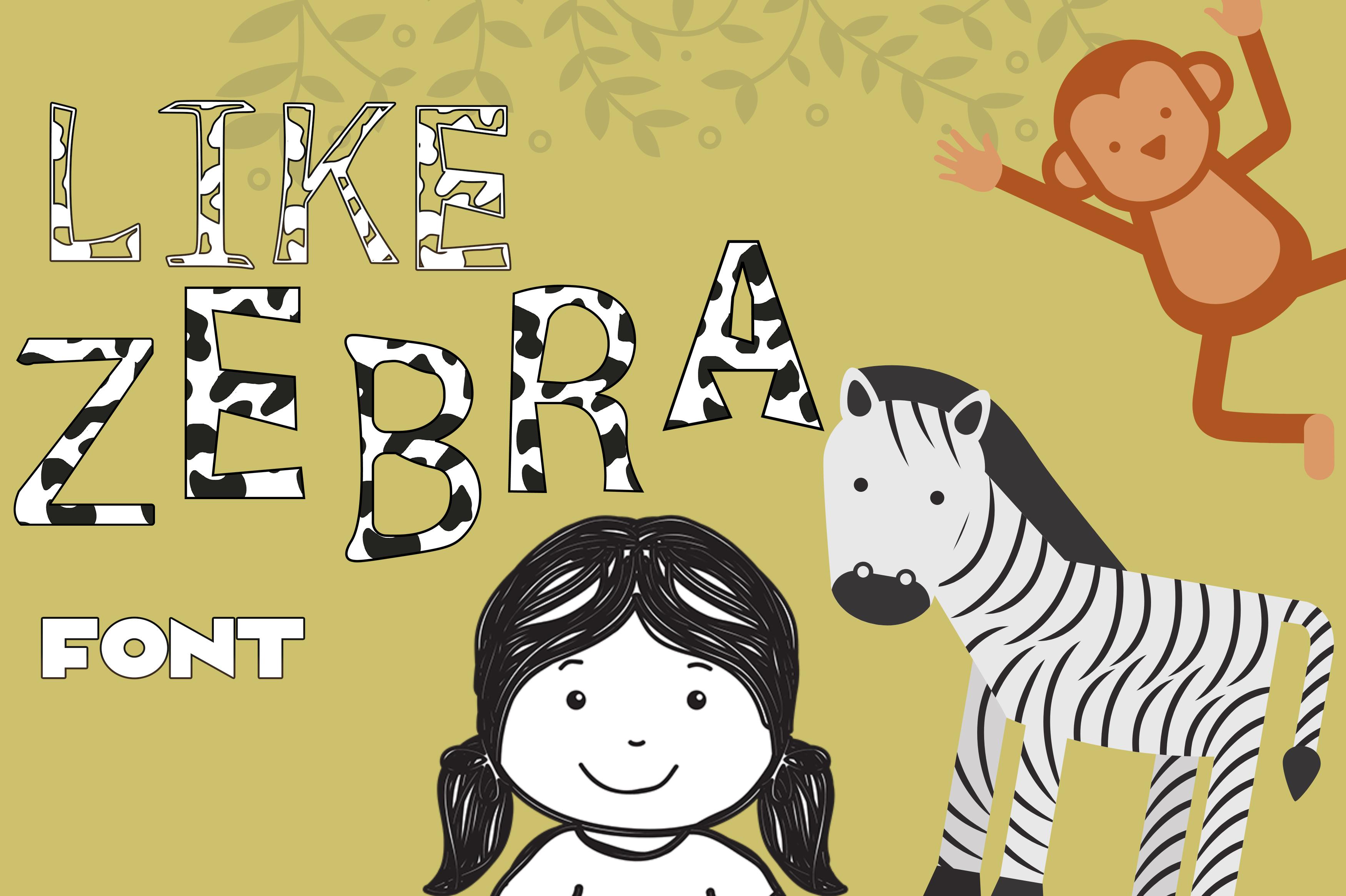 Like Zebra Font