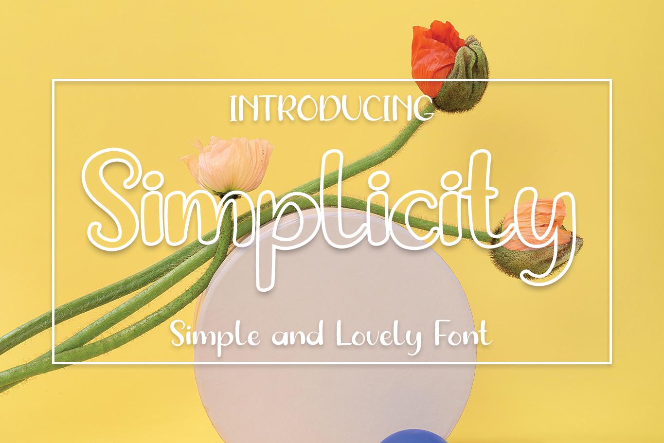 Simplicity Font