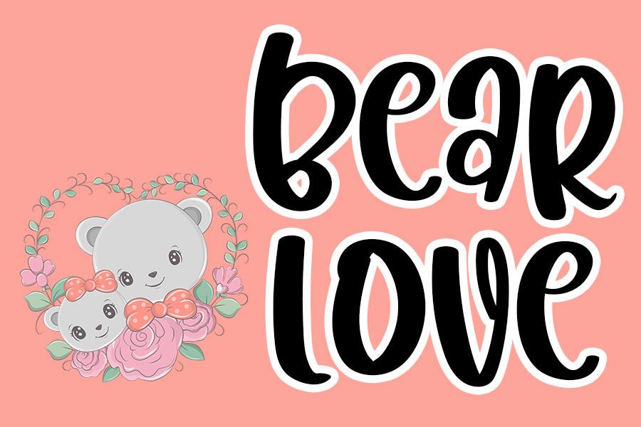 Bear Love Font