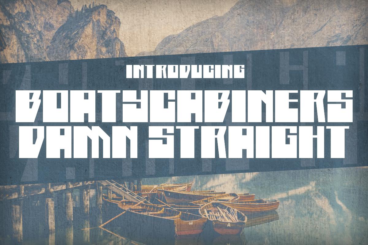Boatycabiners Damn Straight Font