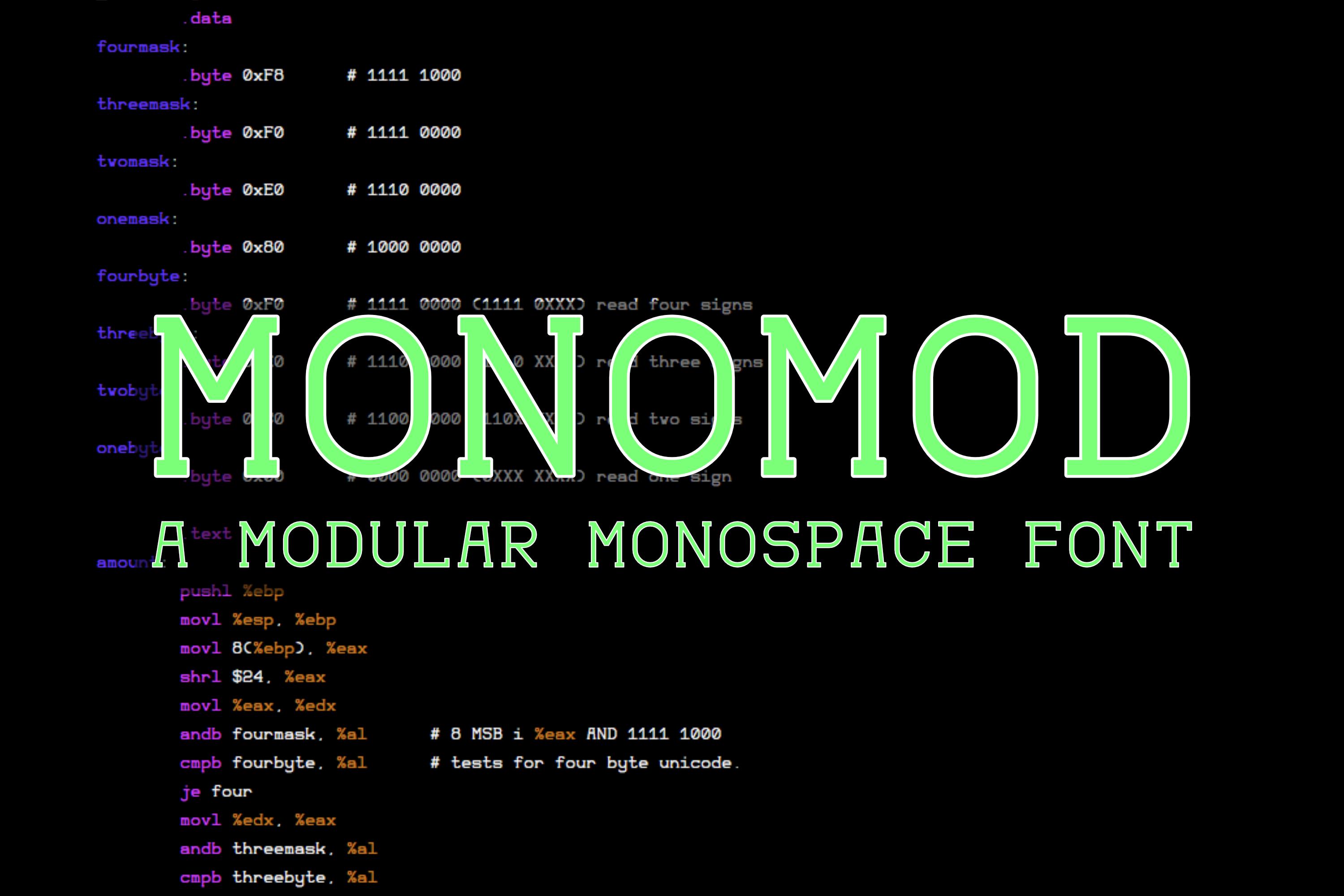 Monomod Font
