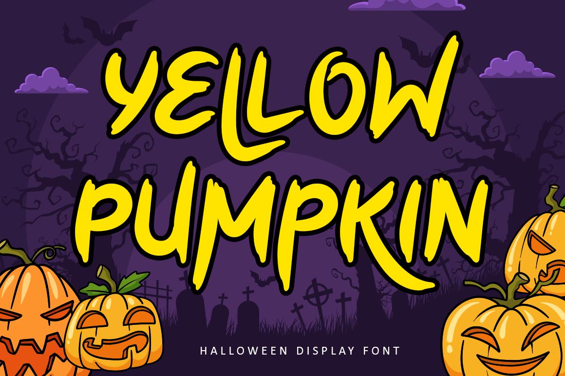 Yellow Pumpkin Font