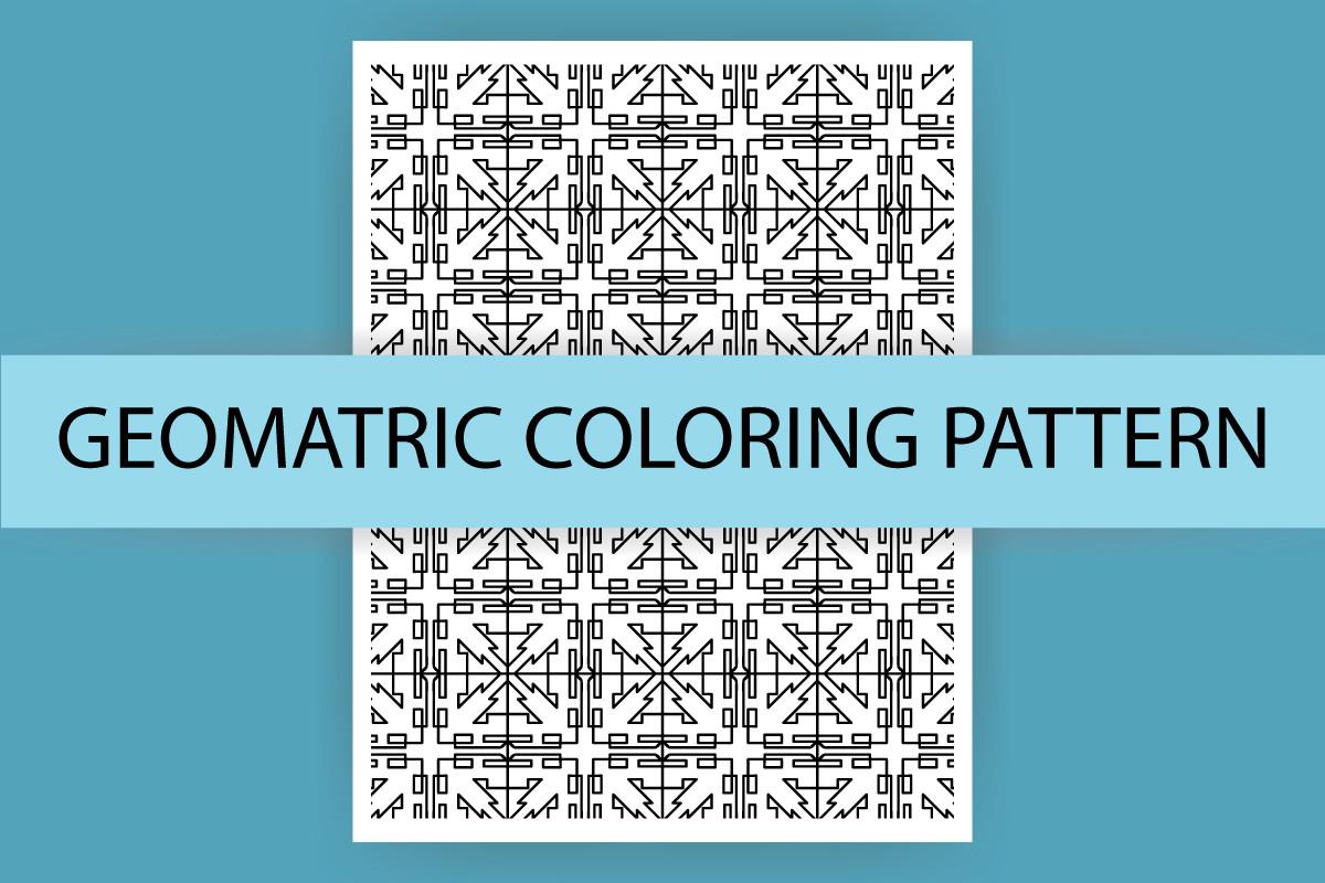 KDP Geometric Coloring Pattern Pages