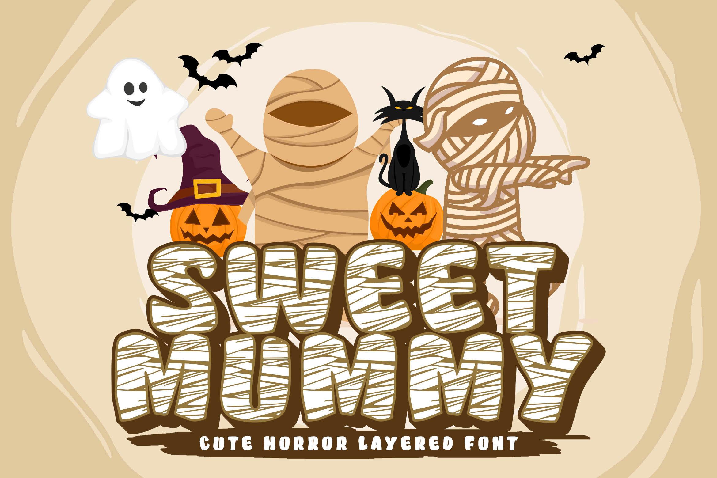 Sweet Mummy Horror Font