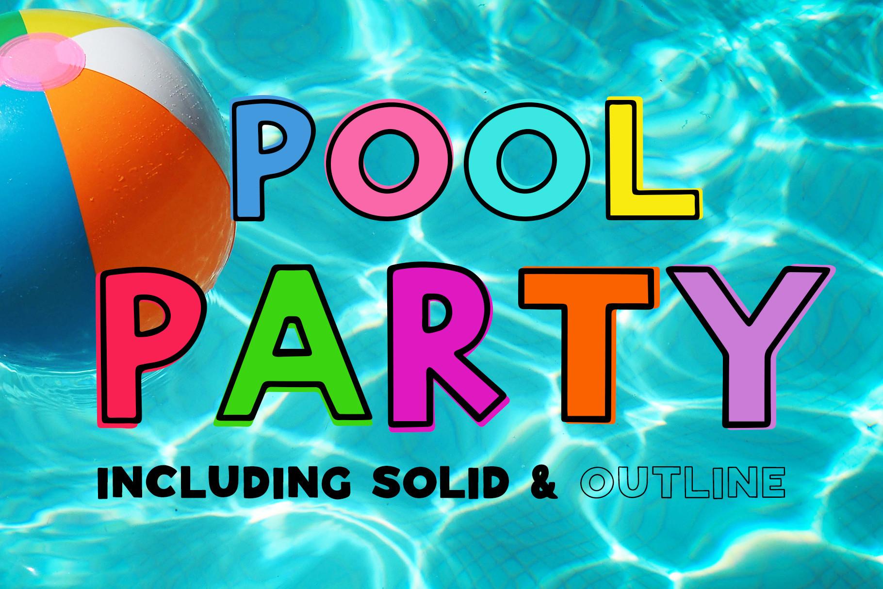 Pool Party Font