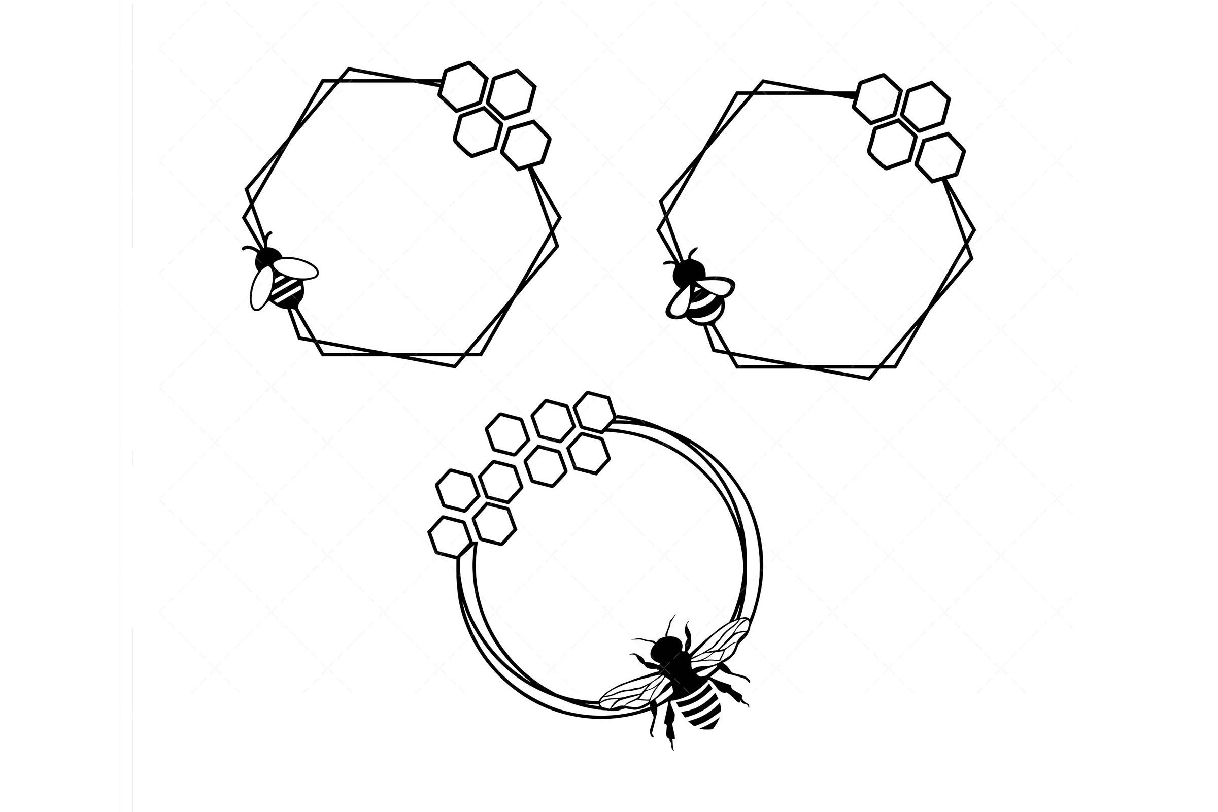Bee Frame SVG