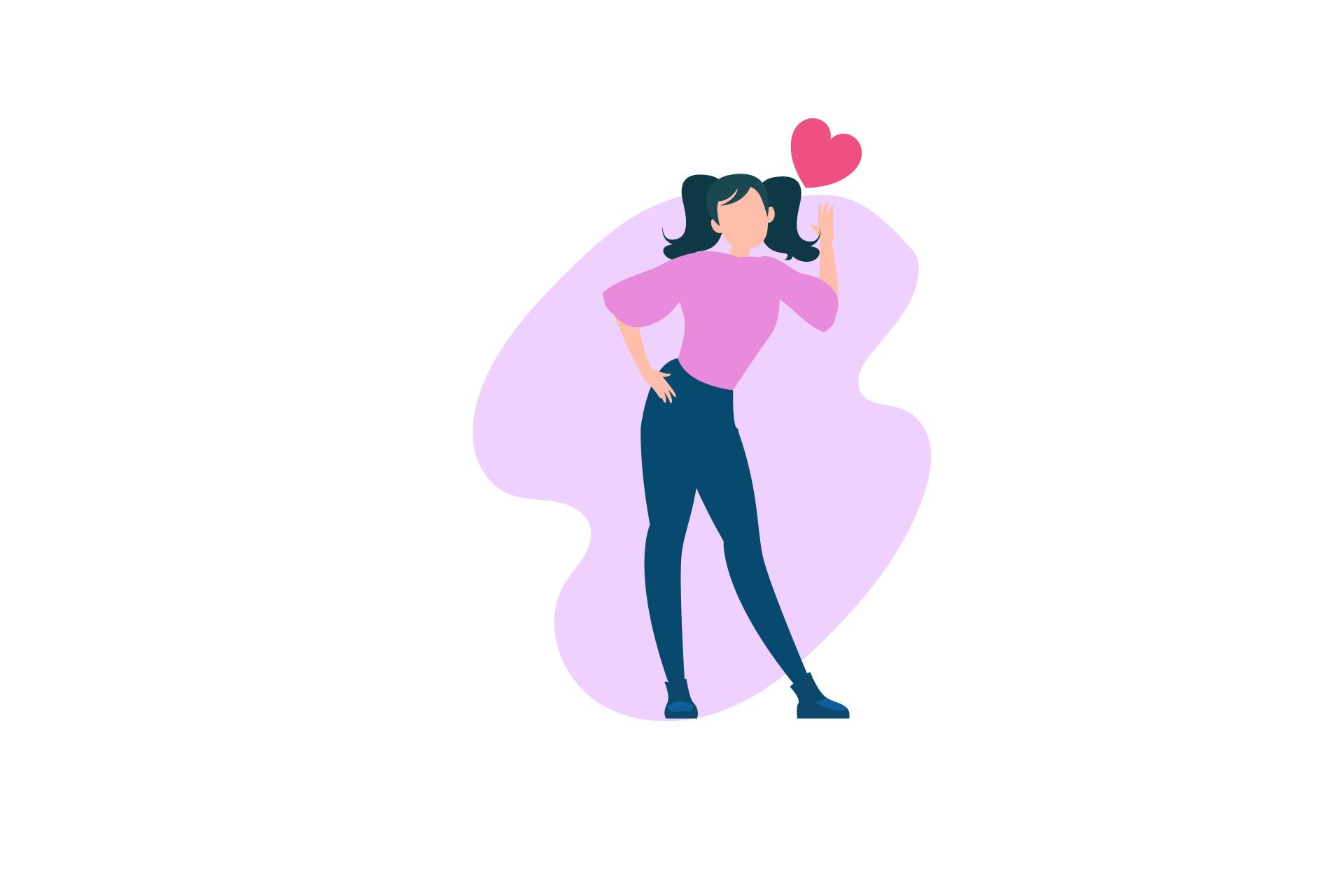 Character Valentine People Illustration