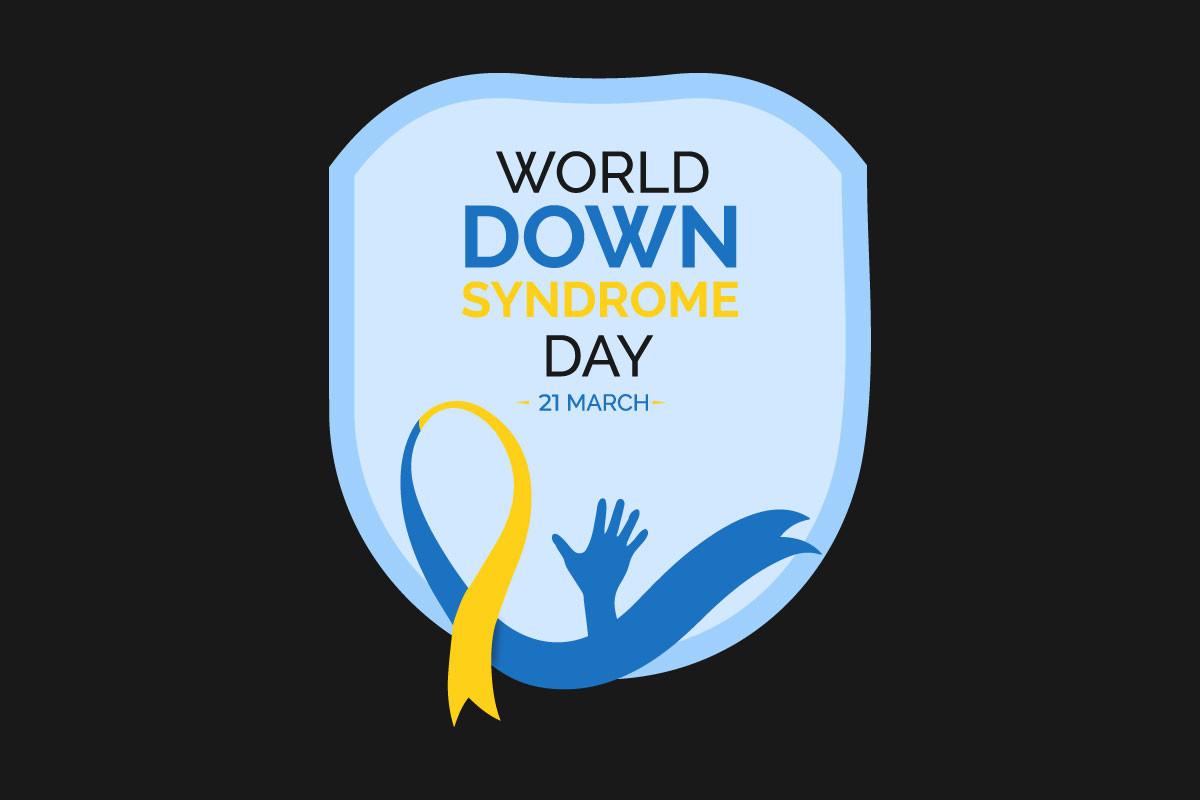 World Down Syndrome Day Awareness Ribbon