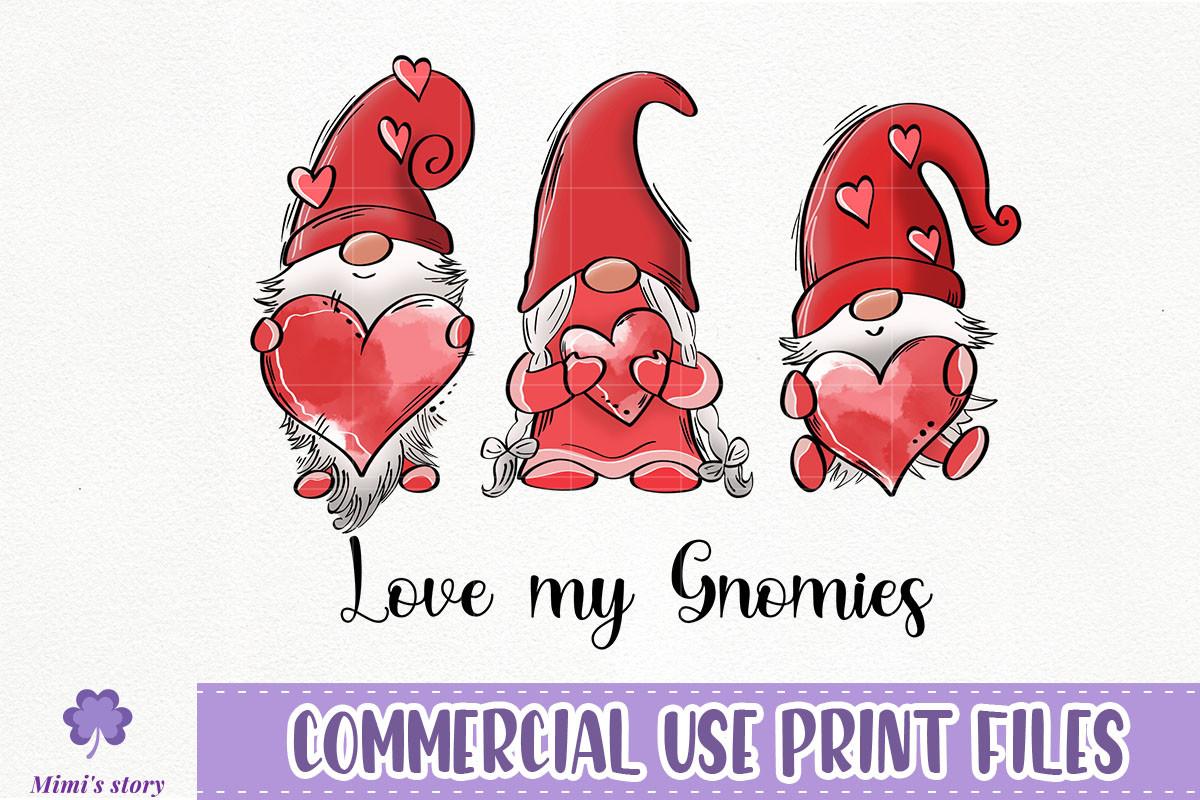Valentines Gnomes Sublimation