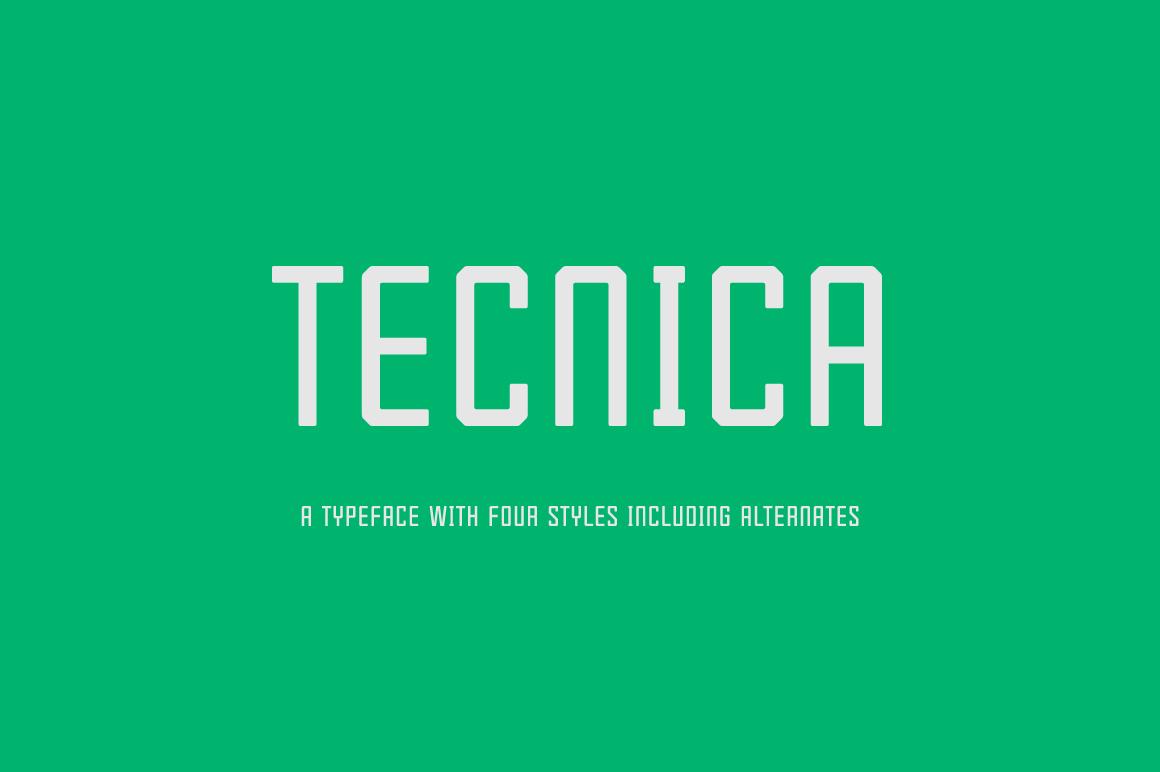 Tecnica Family Font