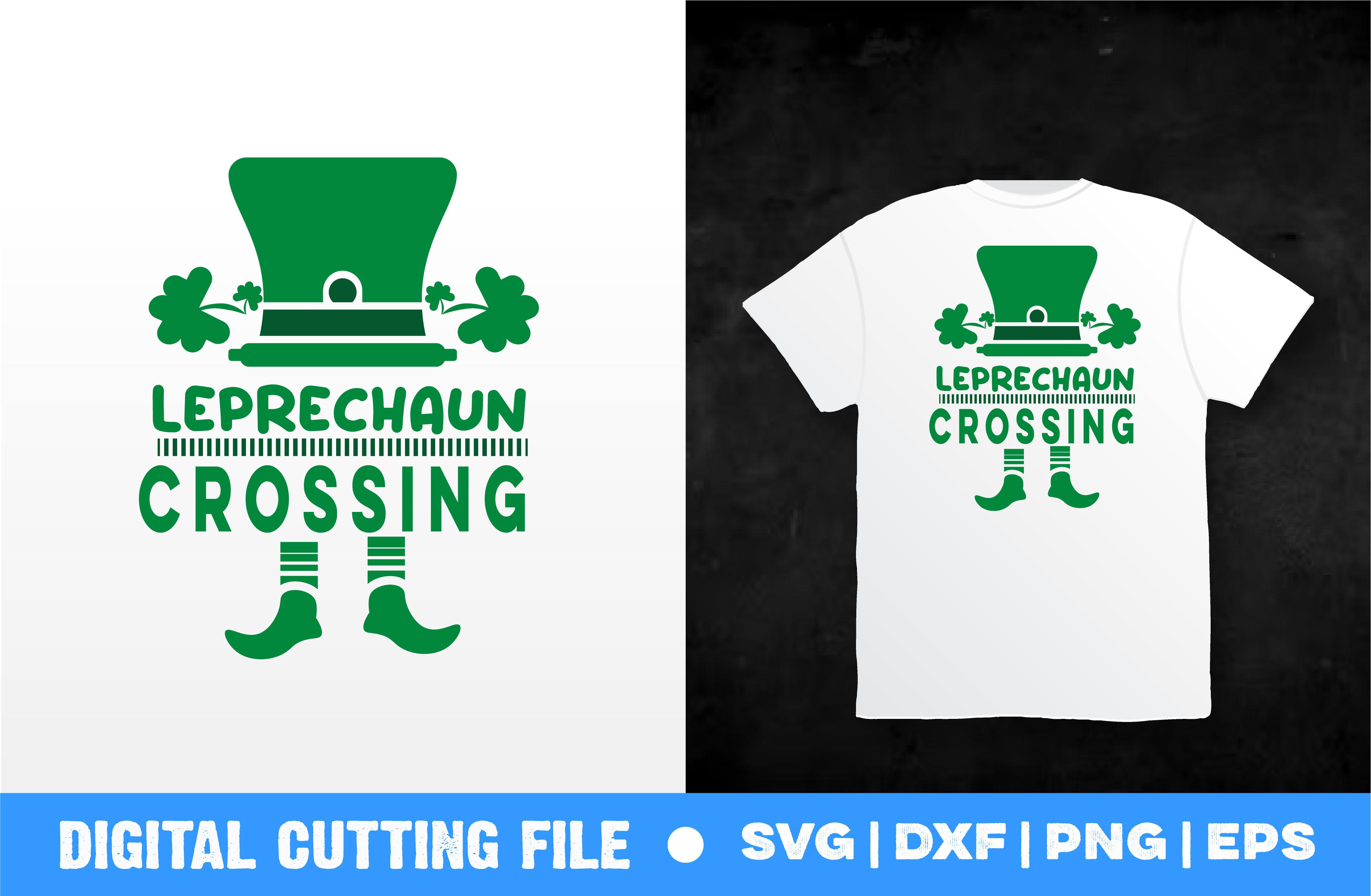 Leprechaun Crossing Svg