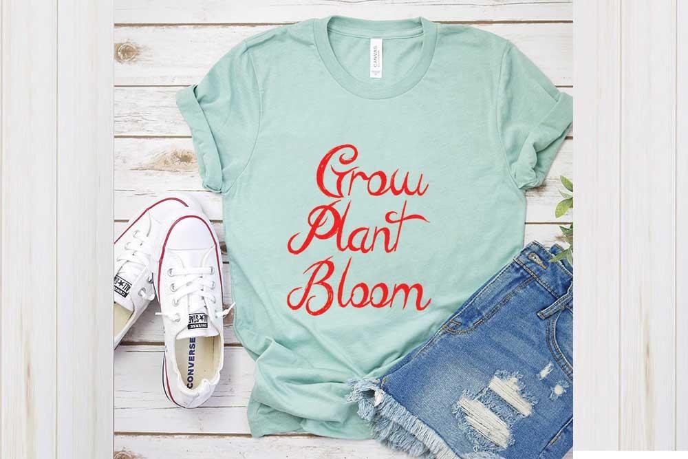 Spring Svg Design, Grow Plant Bloom