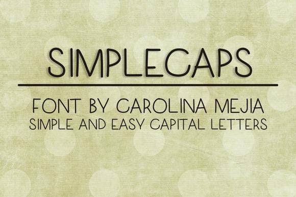 Simplecaps Font